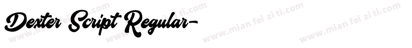 Dexter Script Regular字体转换